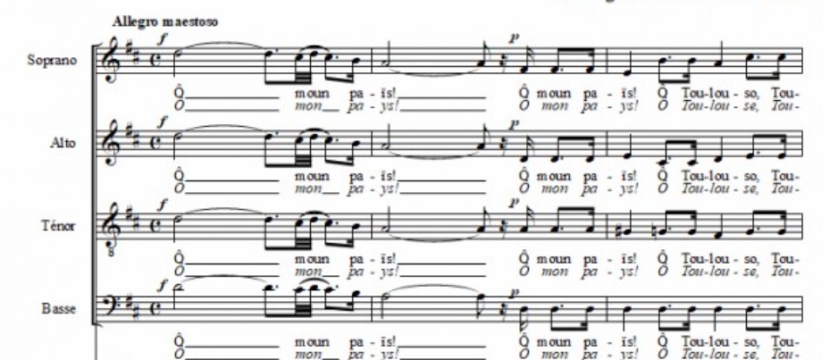 la toulousaine debut partition la toulousaine debut partition