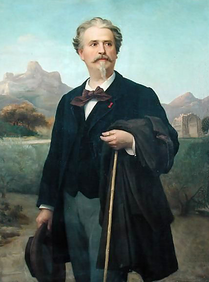 Portrait du poète Frédéric Mistral par Félix-Auguste Clément